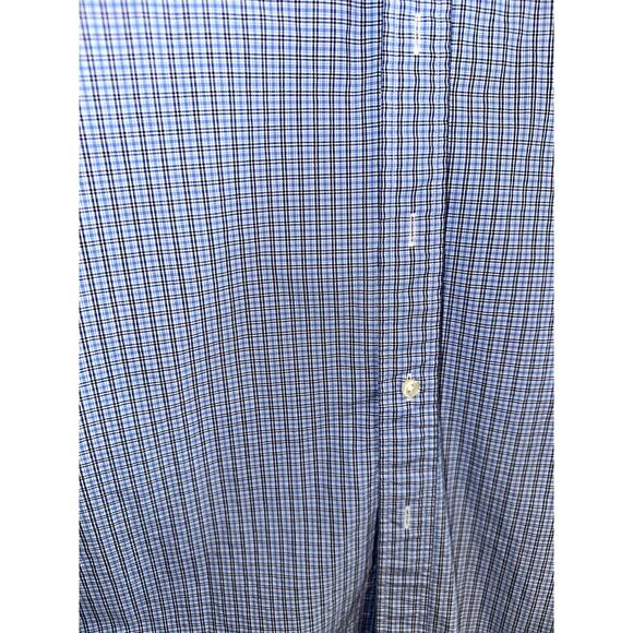 Ralph Lauren Mens XL Button Down Shirt Blue White Gingham Check Long Sleeve - Picture 5 of 9